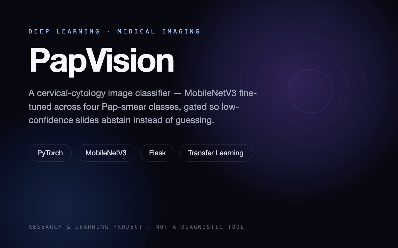 PapVision — Vision classifier